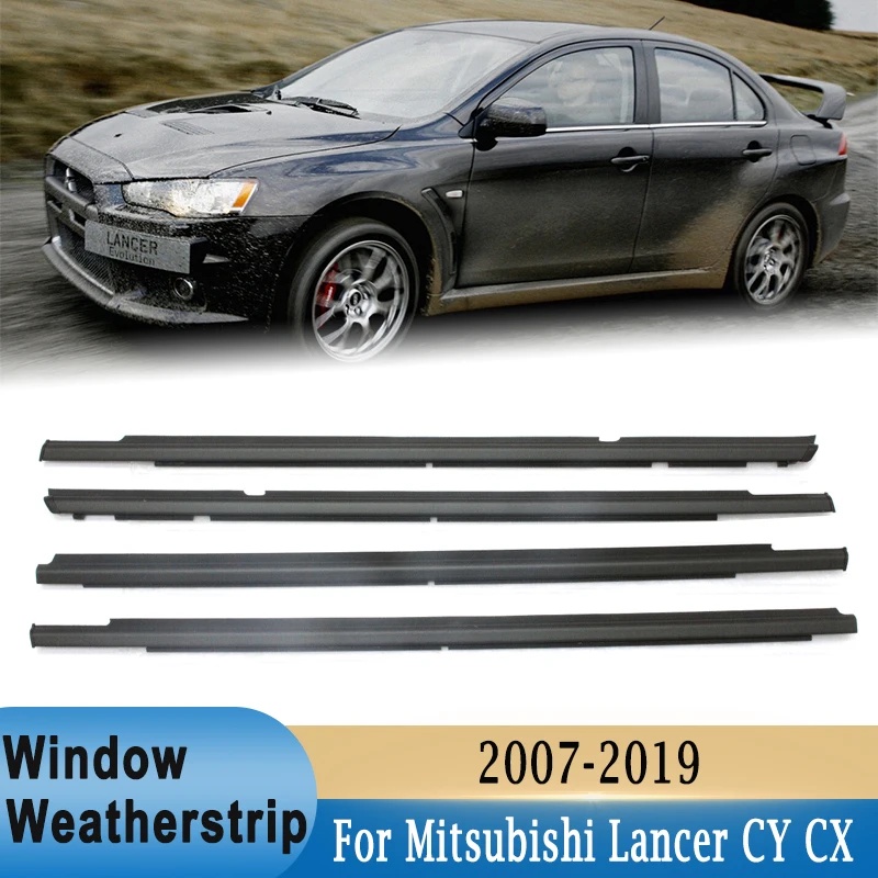 For Mitsubishi Lancer CY CX / Fortis Evo CZ 5727A005 Window Outer Weatherstrip Side Door Glass Rubbe