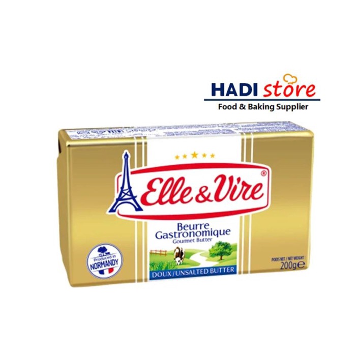 

ELLE VIRE BUTTER UNSALTED 200 GR