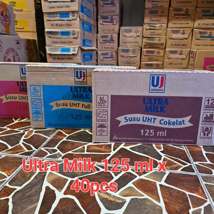

Susu ultra 125 ml UHT 1 dus 40 pcs Free Bubble Wrap
