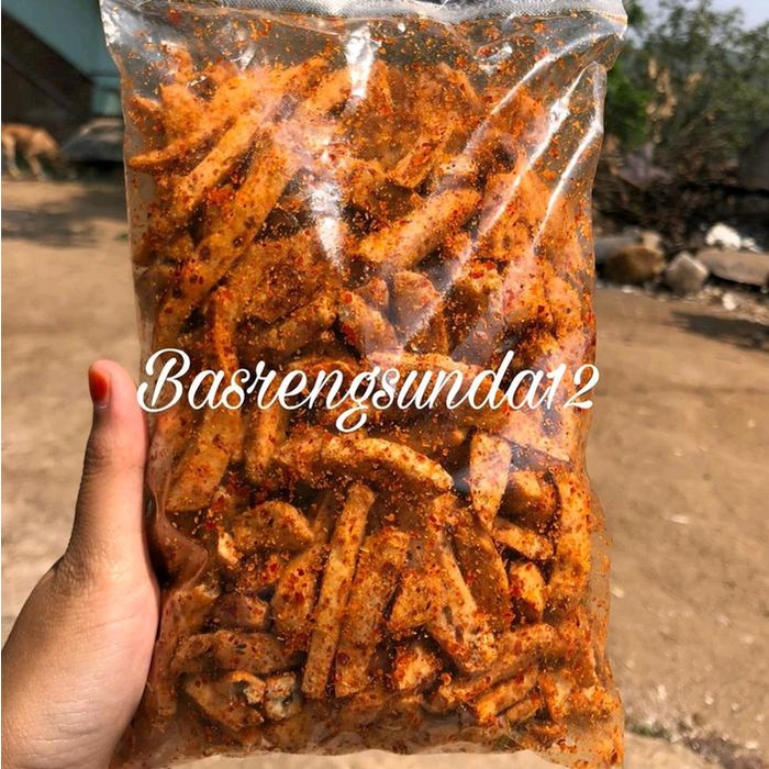 

WR814 [Beli Lokal] Basreng pedas Daun Jeruk isi 250 gram Cemilan Instan Food Snacks Goreng PROMO