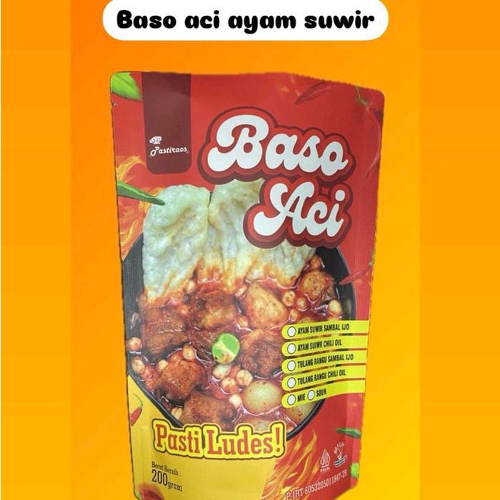 

UT604 Baso aci ayam suwir Chili oil asli garut pedas cemilan Food Instan Jajanan Makanan Kuah Mie