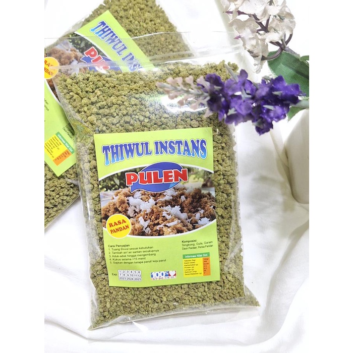 

EX654 TIWUL INSTAN MANIS PANDAN 400 GRAM PULEN HEALTHY FOOD CASSAVA RICE SEHAT DIET MAKANAN DIABETES