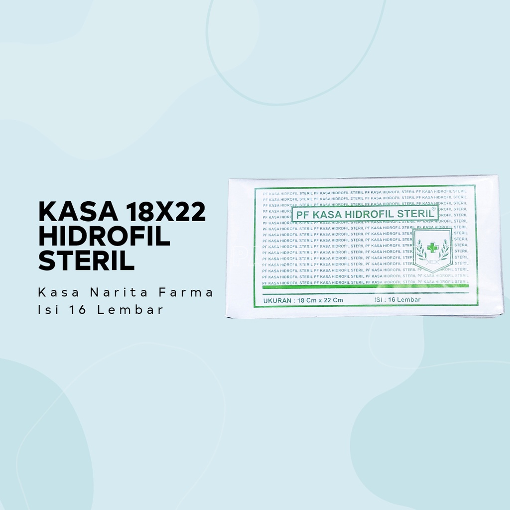 KASSA STERIL HYDROPHILE L KASA STERIL PF 18X22 CM ISI 16 LEMBAR HAPPY SHOPPING :)