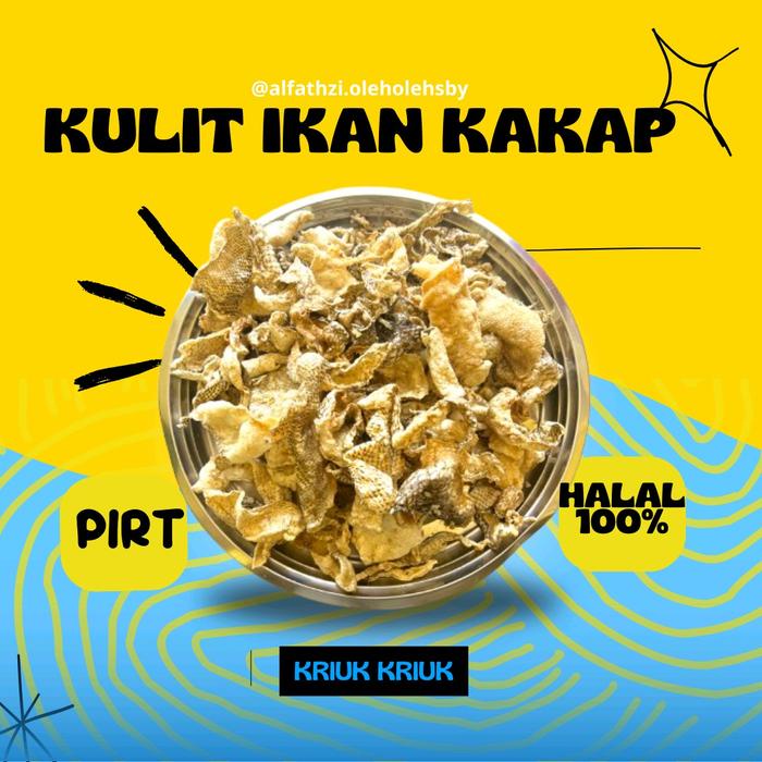 

TERMURAH (Oleh Oleh Surabaya) Kerupuk Kulit Kakap Renyah 100gr Camilan Laut Food Snacks Krupuk