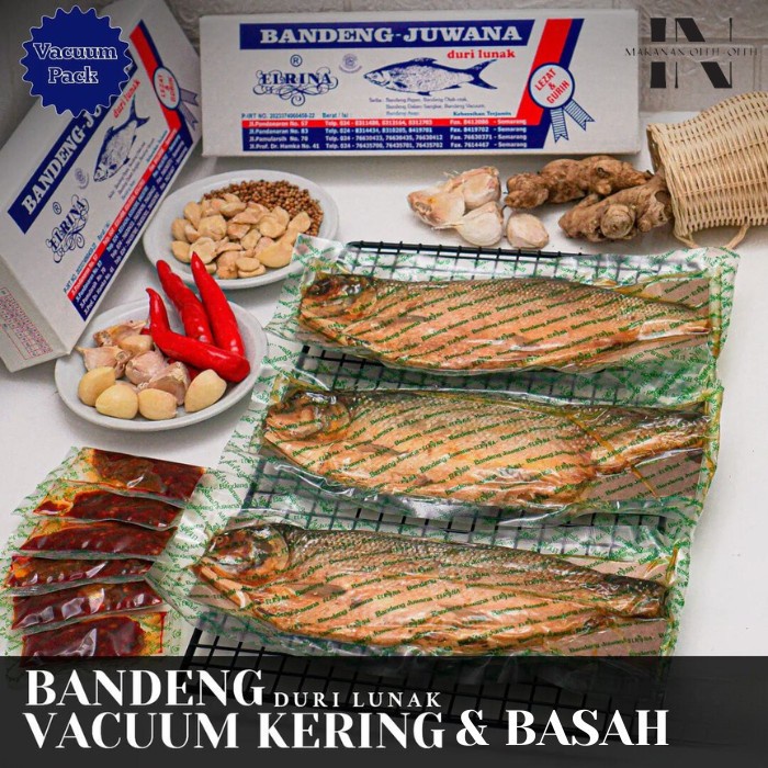 

TERMURAH Bandeng Presto Juwana Vacuum Kering Special Ciri Khas Oleh Oleh Semarang - 1 dus 2 ekor