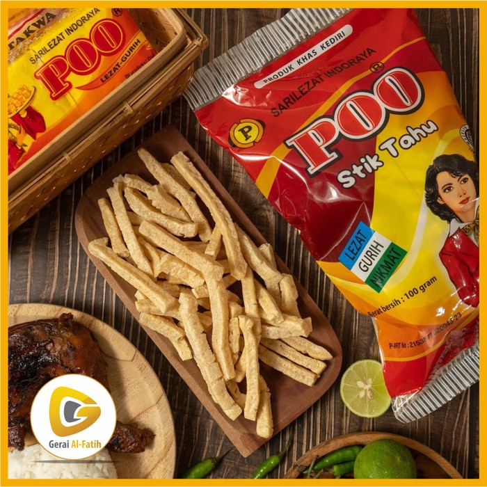 

DISKON Stik Tahu POO - Stik Tahu Kering - Tofu Stick - Oleh oleh Kediri - Khas Kediri GJ558