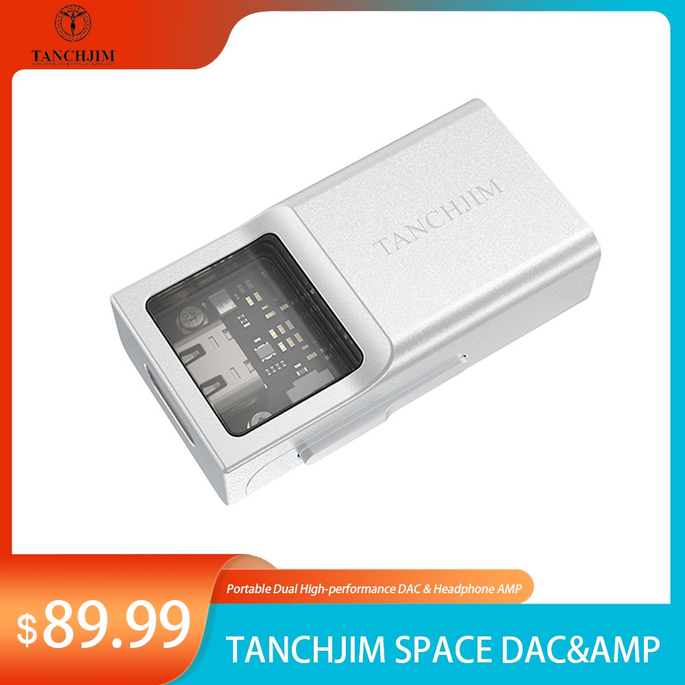 Tanchjim Space Portable Mini USB C DAC AMP Headphone Amplifier Dual CS43131 Decoder Mobile Phone wit