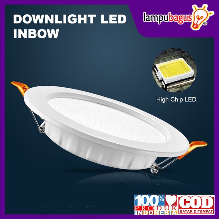 Lampu Downlight LED Inbow / Downlight Panel LED Inbow Bulat