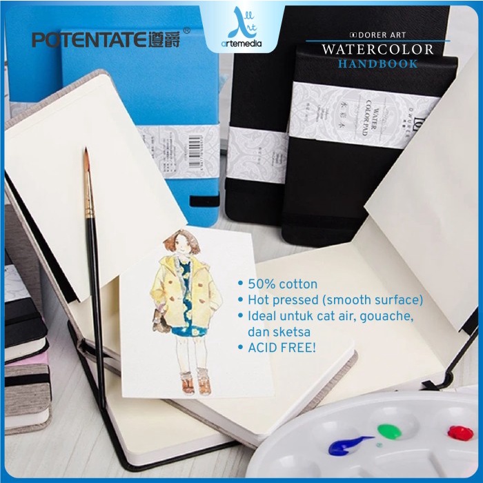 

TERBARU Potentate 16x24cm Hot Pressed Watercolor Handbook BISA GOSEND!