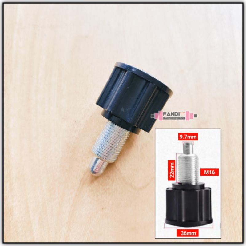 Baut Sekrup Pin Knob Pegas Pengunci Sepeda Statis Sparepart Alat Fitness Gym