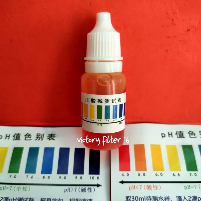 ph tester cair / ph drop cair untuk tes kandungan ph dalam air
