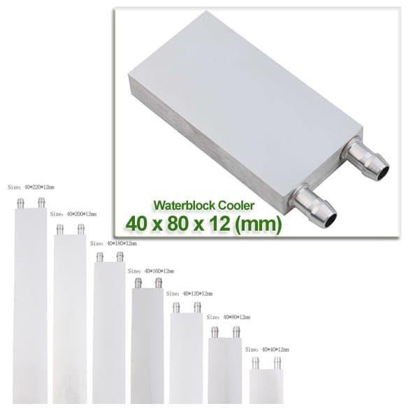 }}}}}}] Waterblock Cooler, 40x80x12 mm, Water Cooling Block, Peltier Cooler