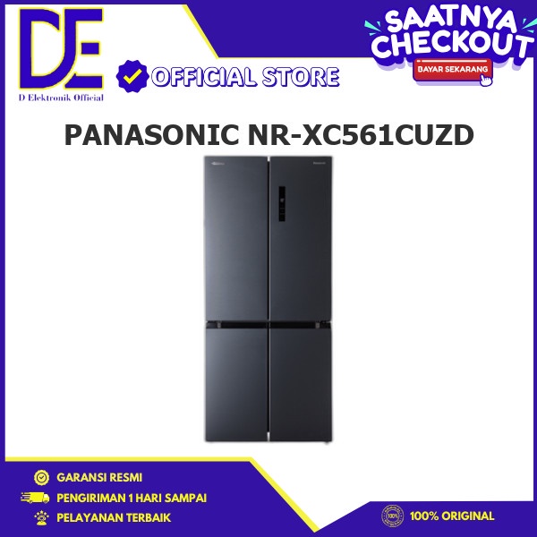 PANASONIC NR-XC561CUZD KULKAS 4 PINTU MULTIDOOR INVERTER 568L EODORIZER SBS FLEXIZONE//NRXC561CUZD