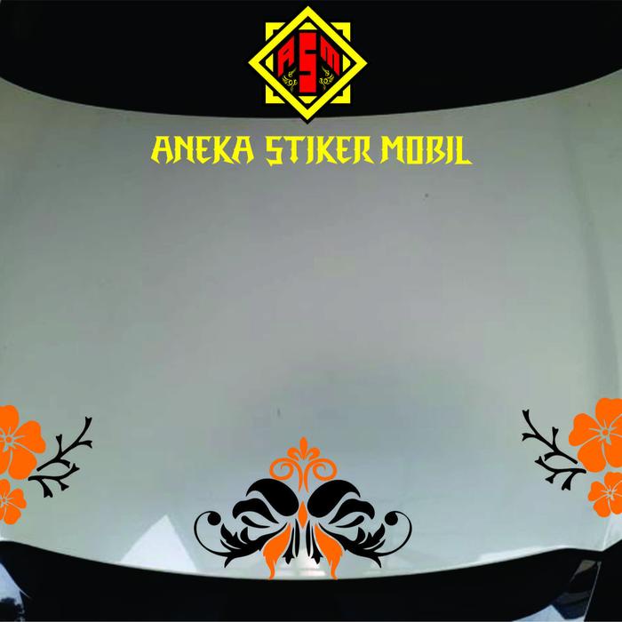 Velocity Vanguards Stiker Kap Mobil Bunga Stiker Bunga Stiker Cap Mobil