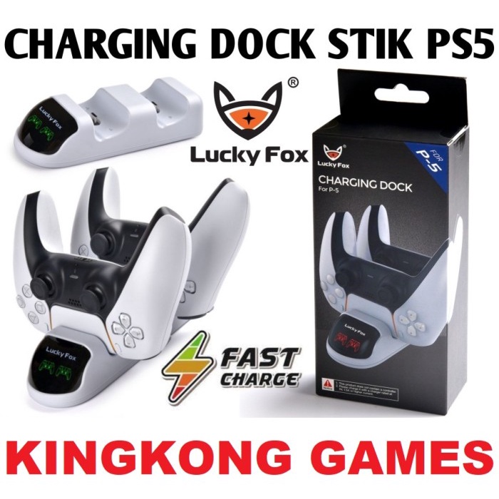 TERBARU CHARGING DOCK STIK PS5 DUALSENSE CHARGING PS5 STIK READY