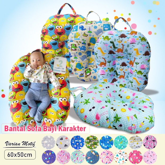 PROMO Bantal Sofa Bayi Bantal Duduk Bayi Tempat Tidur Bayi Motif Karakter