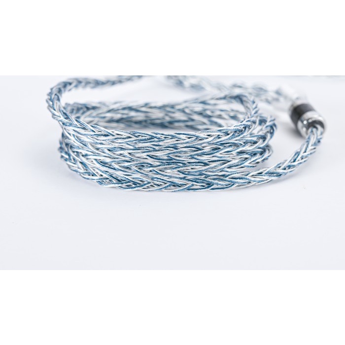 Xinhs Rainbow Blue With Mic 8 Core Silver Plated Iem Upgrade Cable