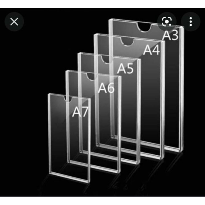 

Acrylic Pocket Frame / Akrilik Thicker / Akrilik Pocket A3 2Mm