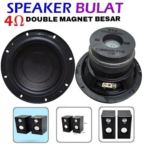 Speaker Hi-Fi 6Inch 200W Audio Subwoofer Double Magnet 4Ohm 6" 200Watt
