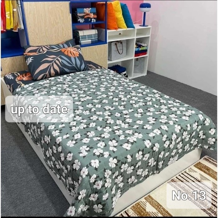 Srh Indonesia Selimut Bordir Katun Hijau Bunga 180X200Cm Badcovertipis #Gratisongkir #Sale #Discount
