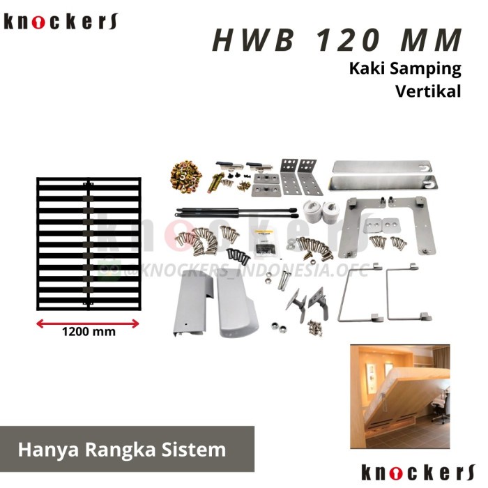 HIDDEN WALL BED / HWB / KNOCKERS INDONESIA - HWB 120 V