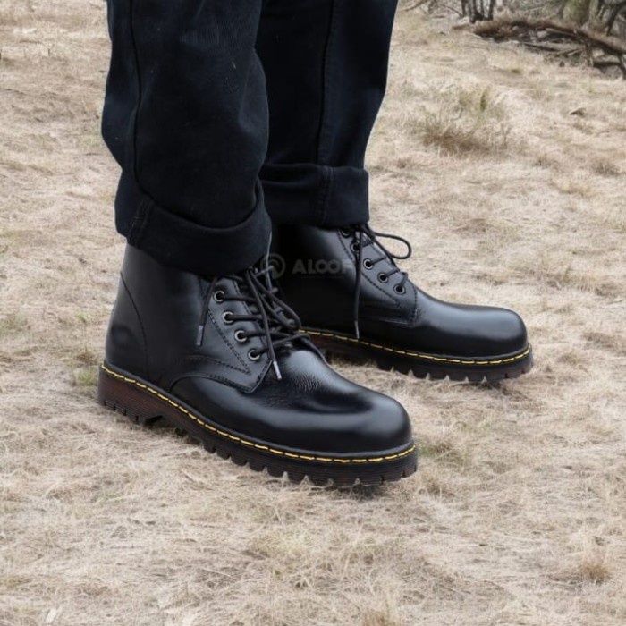 Dresto- Aloof Denbora - Sepatu Boots Kulit Asli Pria Original Docmart