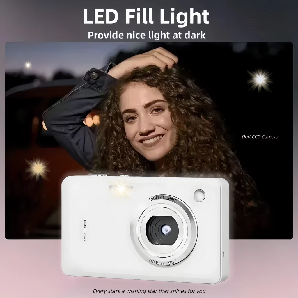 Digital Camera 1080P Hd Video Taking Photos Portable Selfie 2S/5S/10S Fine Jpeg For Photography