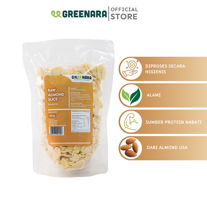 

Kacang Almond Iris 250gr / Almond Slice