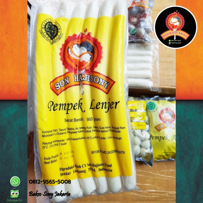 

PEMPEK SONY LENJER PREMIUM + CUKA