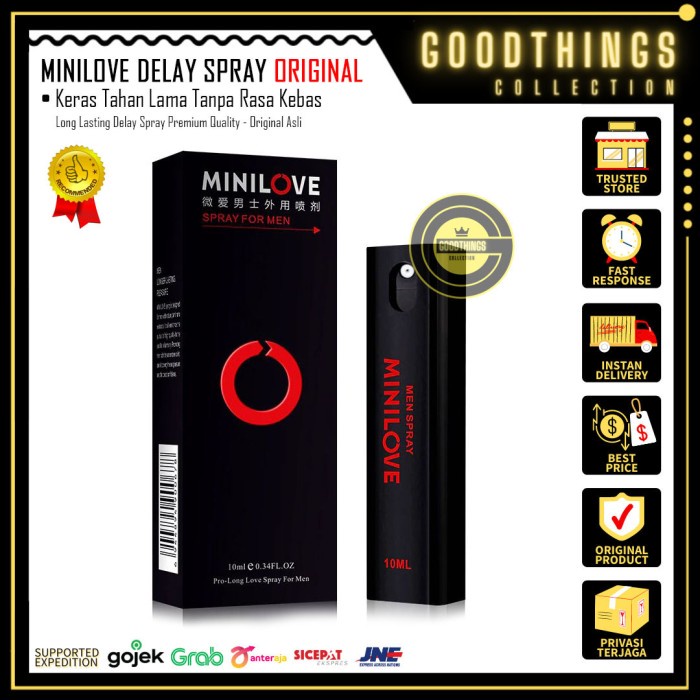MINILOVE MAN SPRAY - Obat Delay Kuat Keras Tahan Lama Pria ORIGINAL