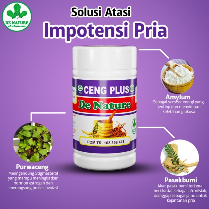 Obat Herbal Kuat CENG PLUS Pria Tahan Lama Stamina Perkasa Original
