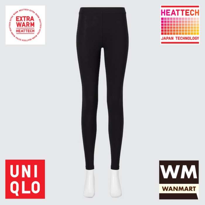 UNIQLO Celana Long John Wanita Heattech Extra Warm Black Longjohn