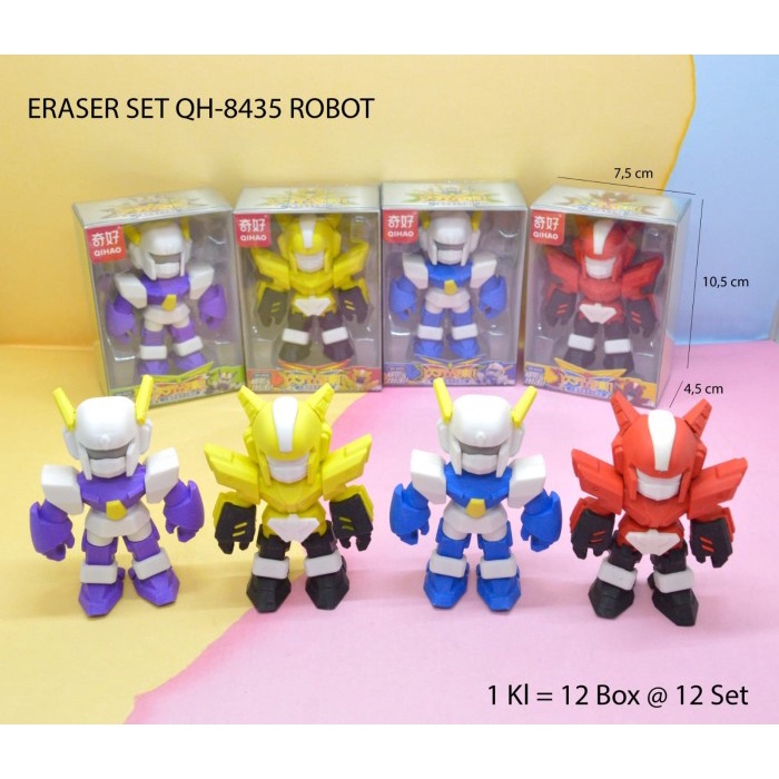 

best seller] penghapus qh 8435 robot qihao patlabor gundam robot rakit 7.5 x 10.5cm