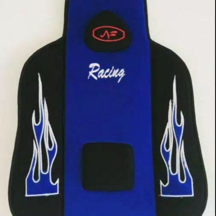 TERBARU SANDARAN ALAS TATAKAN JOK MOBIL RACING BLUDRU BIRU