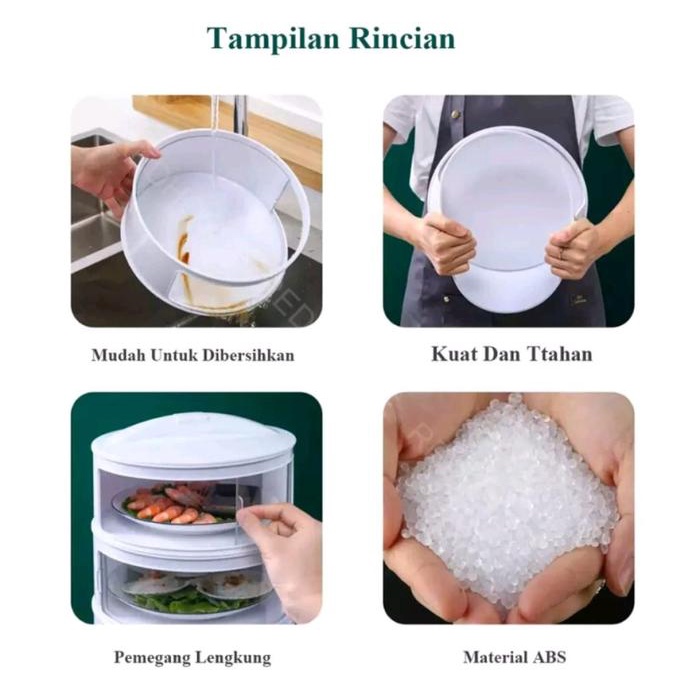 Tudung Saji Susun 3 4 5 Rak Tudung Saji Makanan Penutup Lauk Redhouse