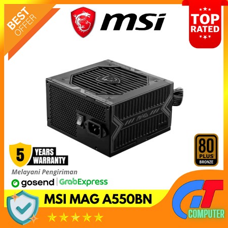MSI MAG A550BN - 550W 80+ Bronze