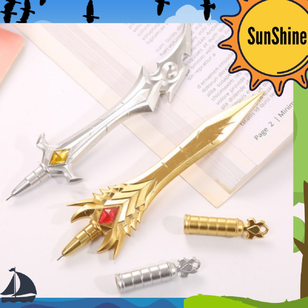 

Sunshine Fancy SELUSIN / 12 Pcs Pulpen / Pena Motif Pedang Keren Dw05