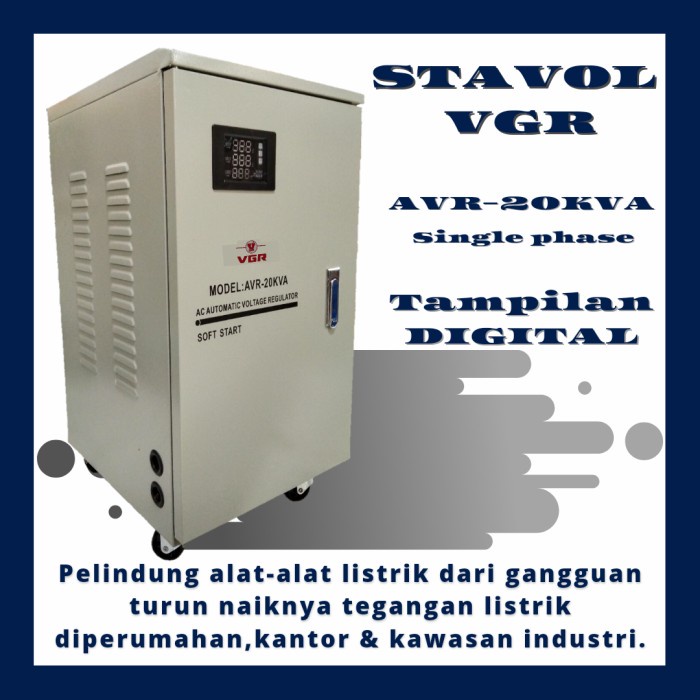Limited Stavolt Vgr Avr-20Kva Single Phase - Stabilizer Listrik Vgr 20000 Watt