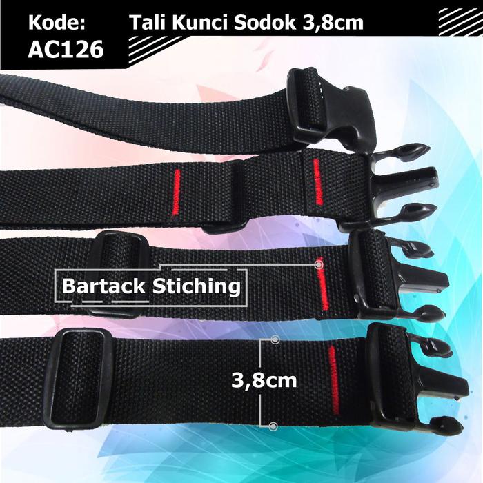 Tali Polyester 3,8cm Kunci Sodok Tali Waistbag Tali Motor Tali Tas