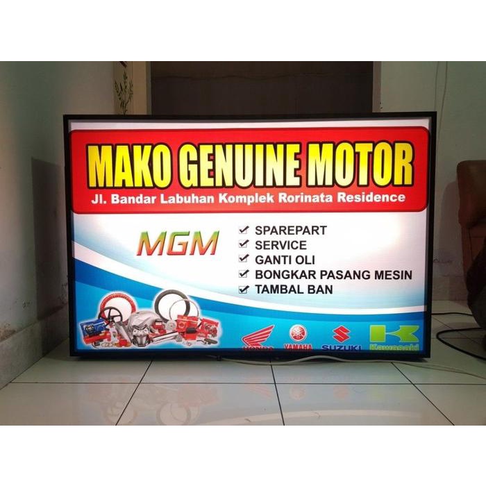 Mntb" Backlite Banner, Cetak Backlite Neonbox, Bahan Neon Box, Backlite Uv