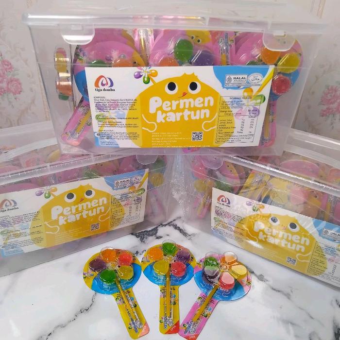

Kuliner.Kita Tiga Domba Permen Lunak Aneka Rasa Buah Bentuk Kipas (240G/30Pcs @8G) Candy Jeli