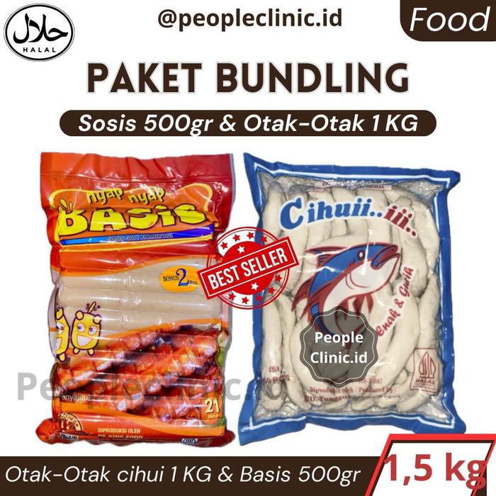 

Kuliner.Kita [ Bundling] Otak-Otak Cihui 1 Kg + Basis Sosis Sapi 500Gram Frozen Food