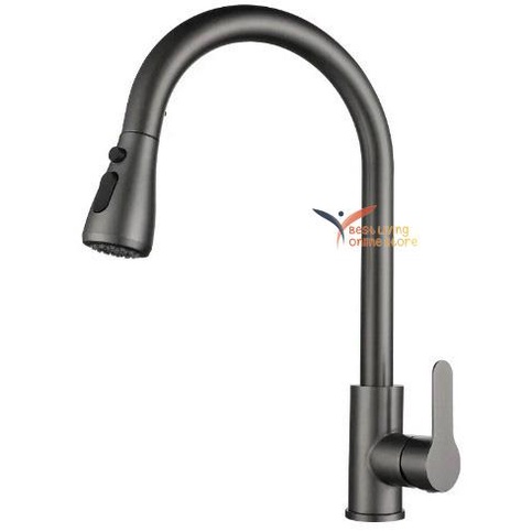 Terbaik Keran Sink Tarik Dapur Stainless Keran Air Cuci Piring Kran Air Putar