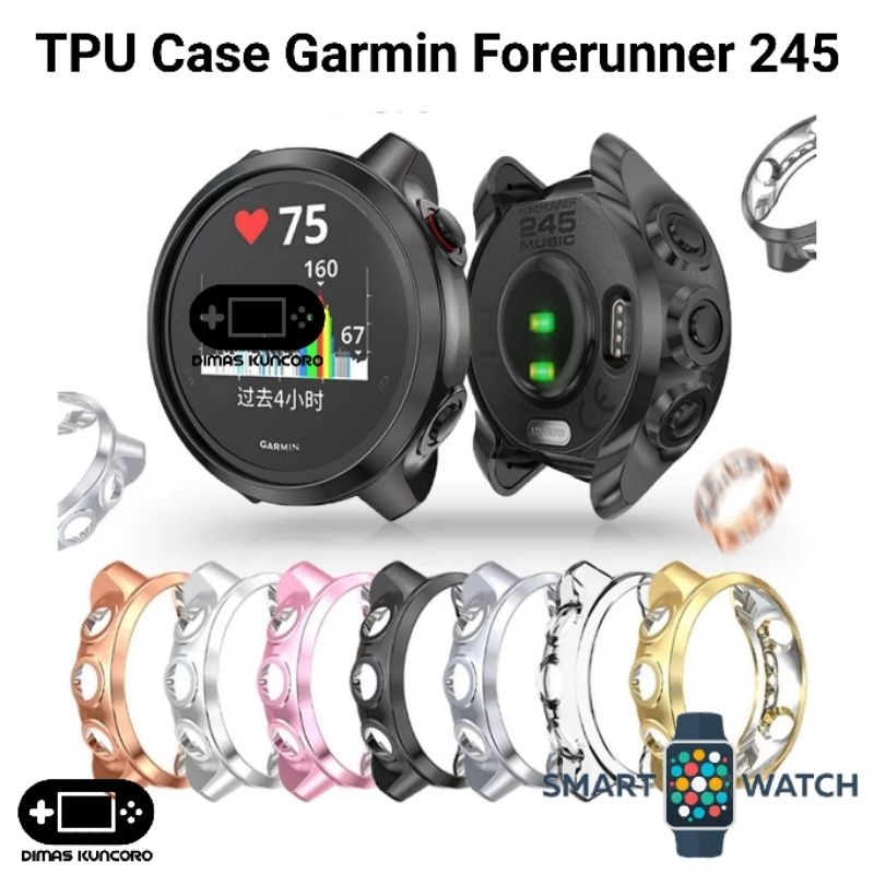 TPU Case Garmin Forerunner 245 silicone silicon casing protector fr fr245 music