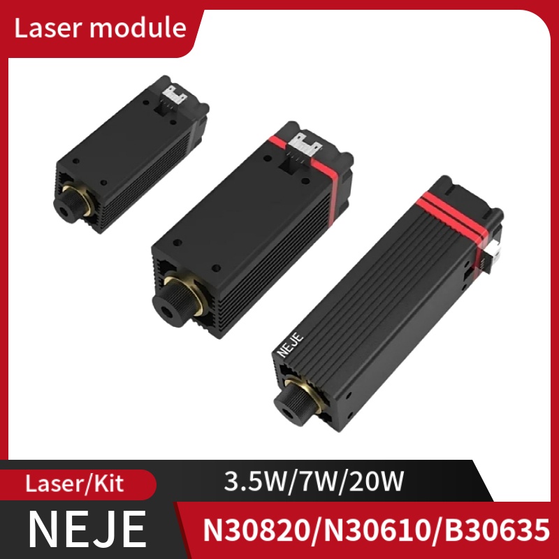 NEJE 3.5W7W20W Laser Module 450nm Engraving Laser Head Fixed Focal Length High Precision Engraving