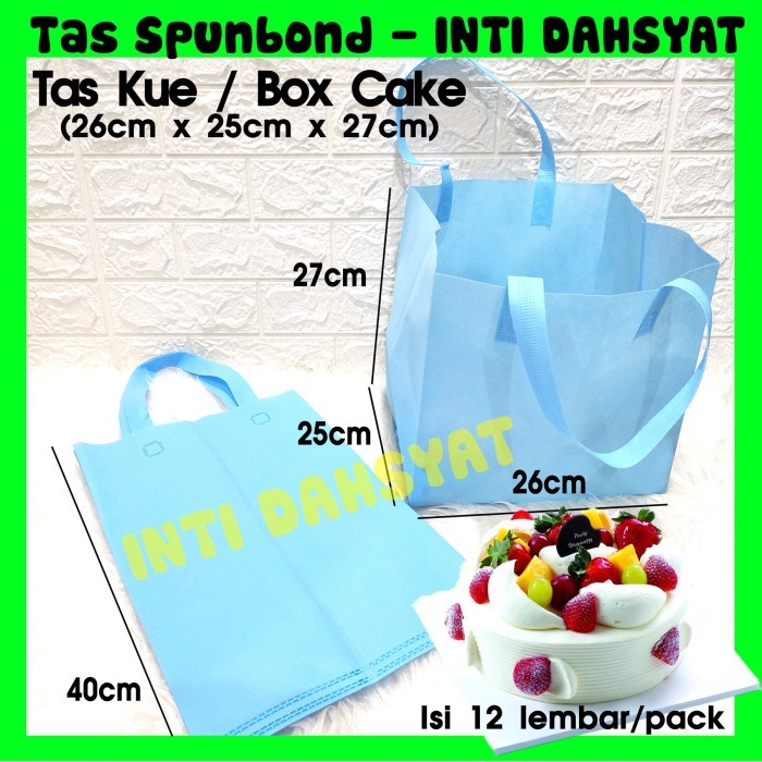 [Expert] Tas KUE / Box Cake Spunbond Goodie Bag Size 25 (isi 12lembar) MURAH