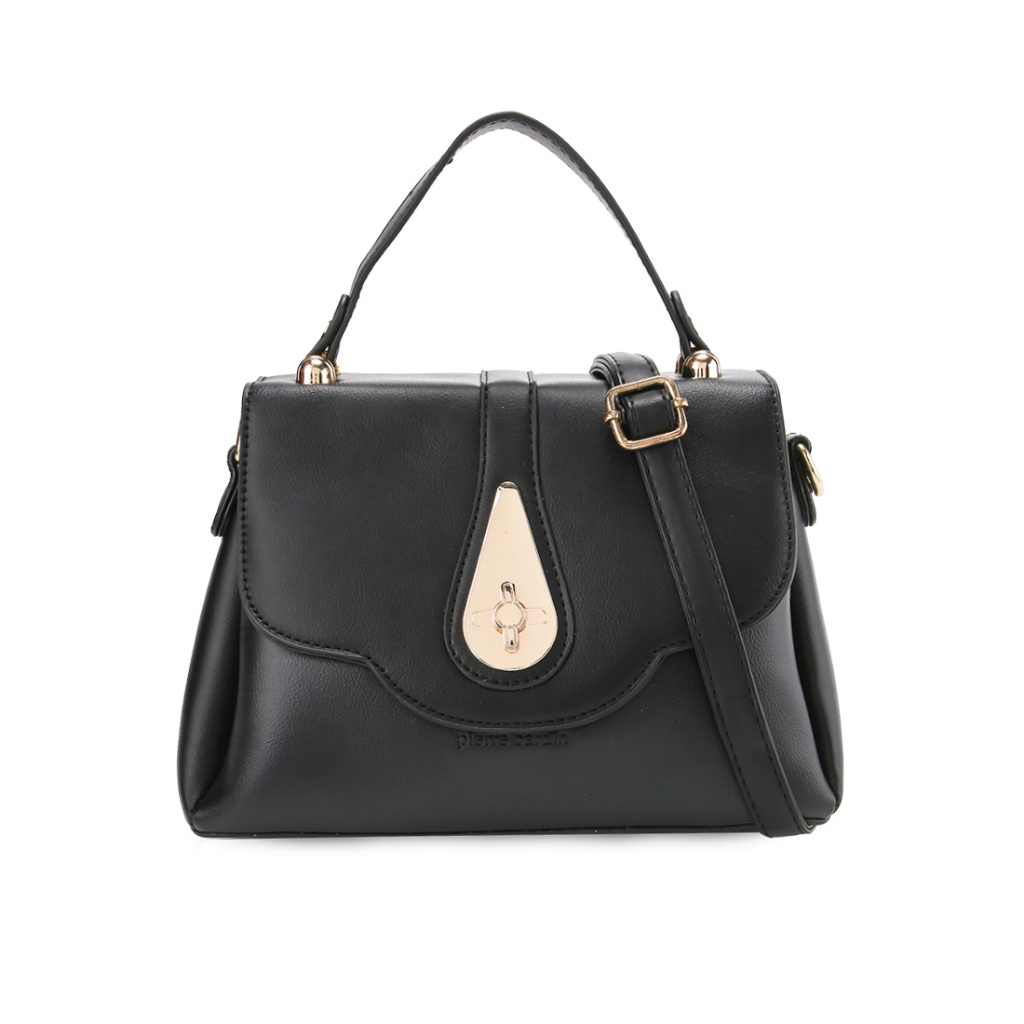 terbaru Pierre Cardin Tas Wanita Hand Bag Kasual Tas Kerja Selempang Branded Original 9121518501BLA
