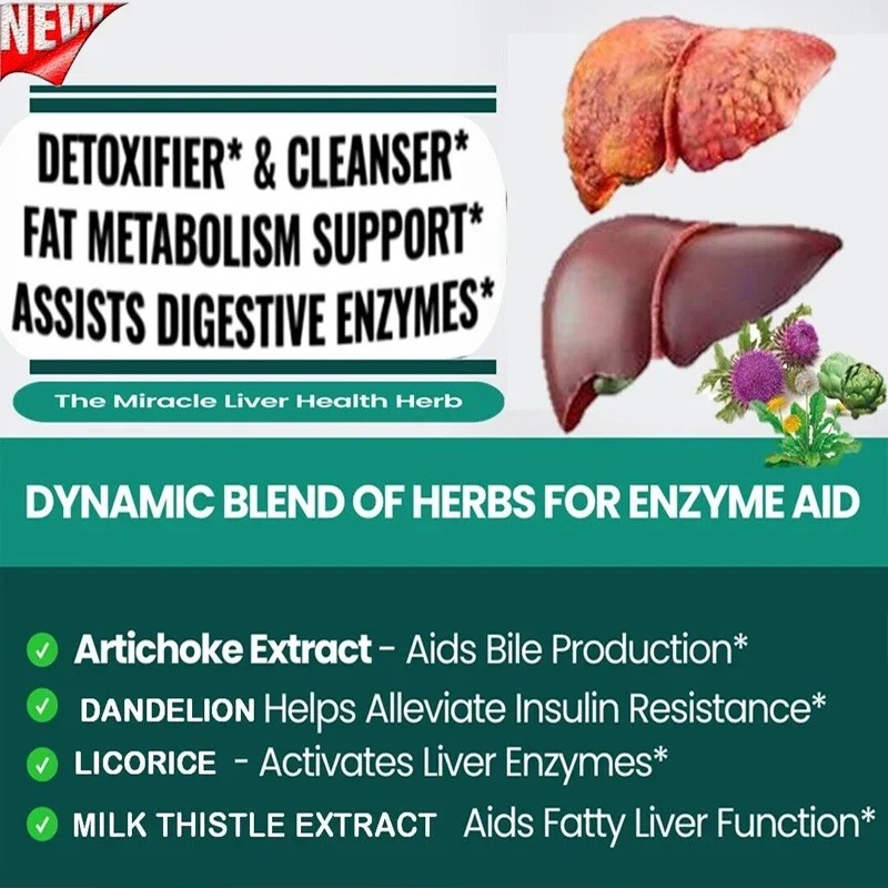 NEW LIVER DETOX CLEANSE SUPPLEMENT HERBAL FORMULA PUERARIA LOBATA LIVER PROTECTING CAPSULES, FATTY