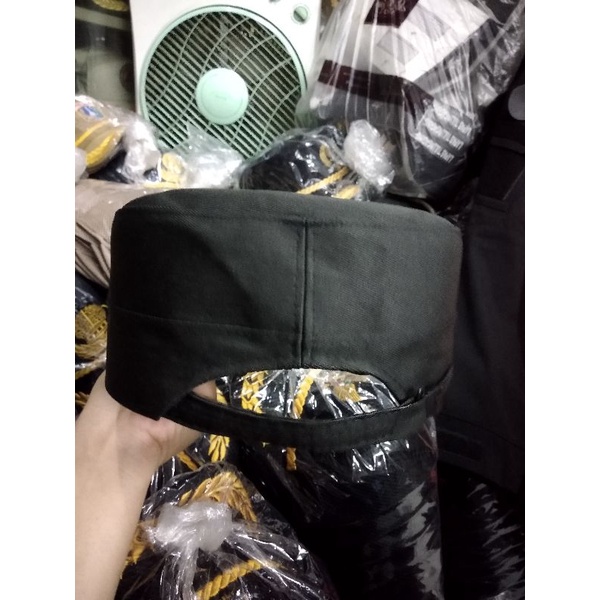 Topi komando satpam coklat dandru,free nama bordir