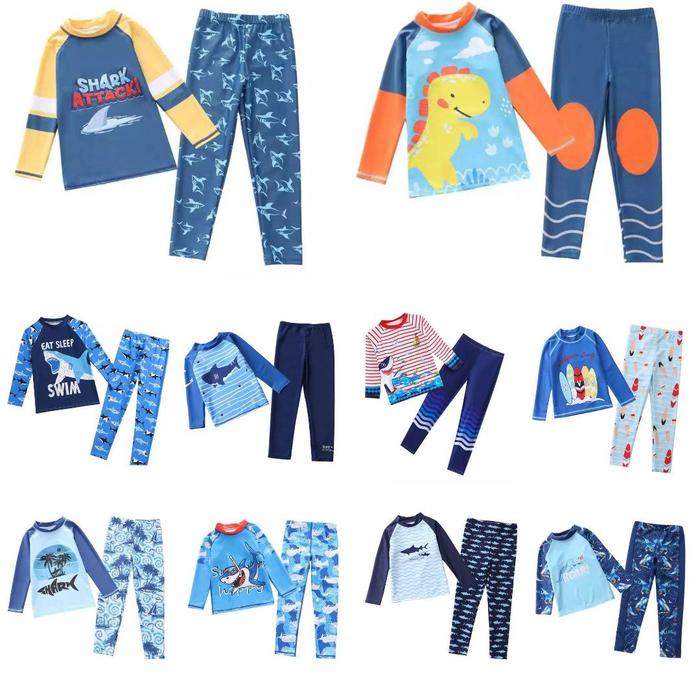 Ready baju renang diving lengan panjang anak laki laki 3 4 5 6 8 9 10 Tahun